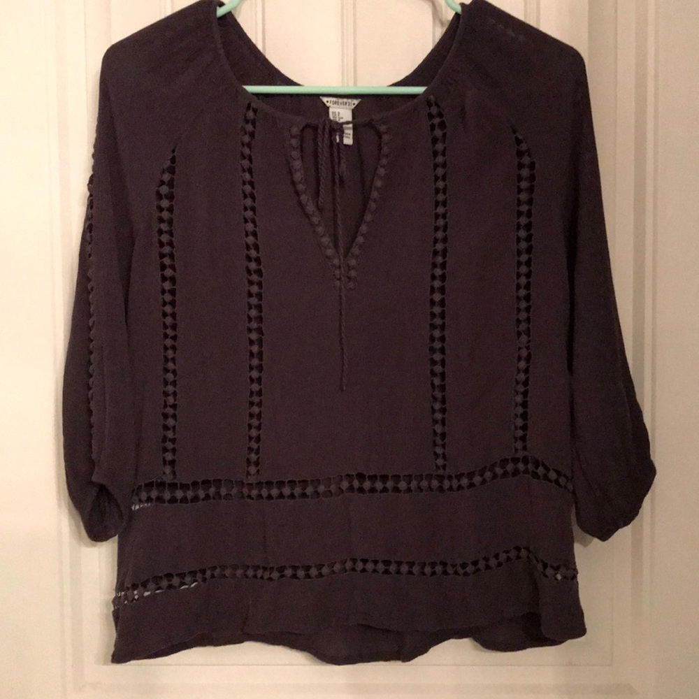 Forever 21 Quarter Length Shirt